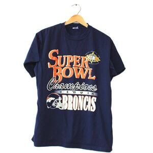 Vintage Denver Broncos Football Super Bowl Champions 1998 T Shirt Large